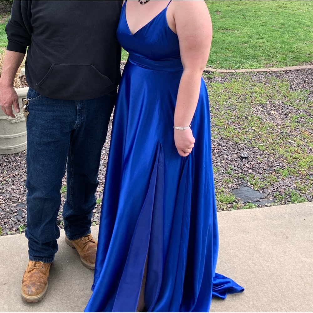 Royal blue prom dress